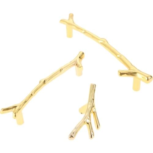 Creative Tree Branch Cabinet handle single hole knob for door cupboard closet wardrobe drawer durable practical elegant design