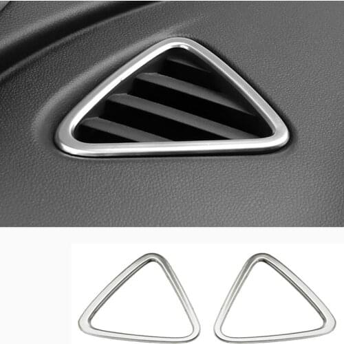 Lsrtw2017 Stainless Steel Car Dashboard Vent Outlet Frame Trims for Chevrolet Equinox 2017 2018 2019 2020 Accessories Kit Auto