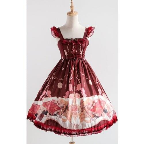 Lolita Chiffon Printed Sweet Dress