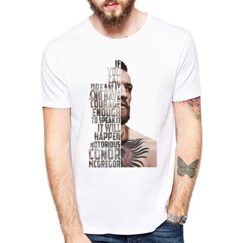Conor McGregor Featherweight Champion T Shirt Hip Hop Men Tee Shirt New In Camisa Masculina Fashion Male Cool T Shirt