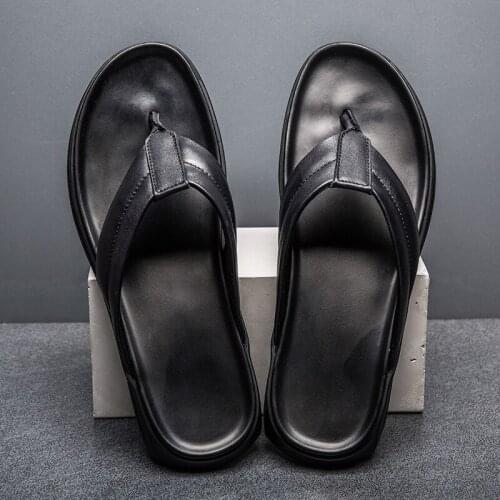 Slippers Hombre Bedroom Slippers Men Zapatillas De Cuero Hombres Designer Sandals Summer Slipper Shoes House For Sport Outdoor