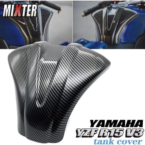 Motorcycle Carbon Fiber Gas Tank Pad Sticker Protector Cover Guard For YAMAHA YZF R15 V3.0 V3 YZF-R15 2017 2018 2019 2020 2021