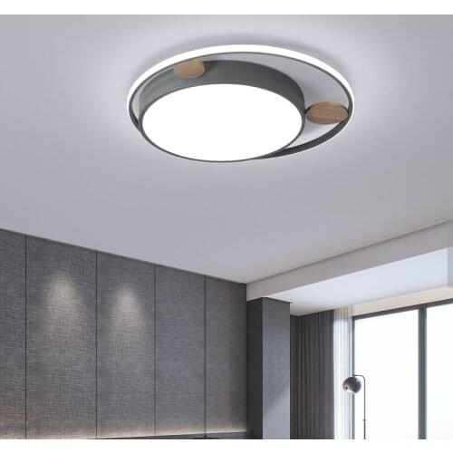 New Round LED Ceiling Lights For Bedroom Living Room Apartment Studyroom Hall Indoor Home Decorative Luminaria Lamps AC90V-260V