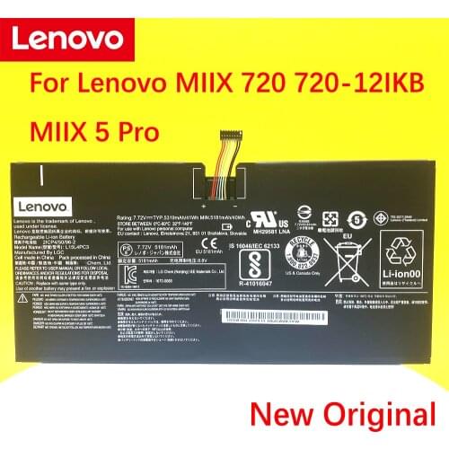 NEW Original For Lenovo MIIX 720 720-12IKB MIIX5 Pro MIIX 5 Pro 5Pro L15L4PC3 L15M4PC3 Battery