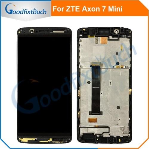 Brand New LCD Amoled For ZTE Axon 7 Mini B2017G B2017 LCD Display Touch Screen Digitizer Assembly With Frame Replacement Parts