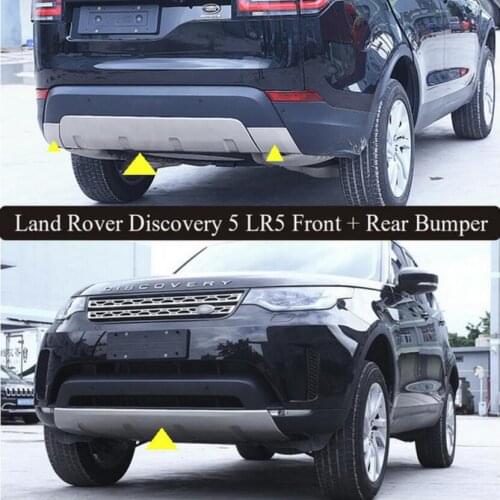 For Land Rover Discovery 5 LR5 2017.2018 Front + Rear Bumper Diffuser Stainless steel Bumpers Guard skid plate