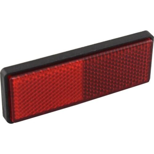 Rectangle Red Warning Strip Tape Safety Sticker Reflector For Harley Honda ATV Universal Car Motorcycle Plastic Reflective Trim