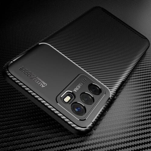 Carbon Fiber Pattern Luxury Shockproof TPU Bumper Case Fundas For Oppo A16 A 16 6.52 inch Cover Shell Housing