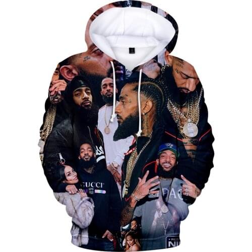 Salute Nipsey Hussle 3D Hoodies Men/Women Fashion Casual Sweatshirt Harajuku Hip Hop Hoodie Print Nipsey Hussle Pullovers