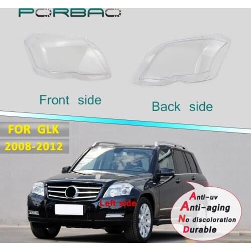Headlight Glass For GLK 204 GLK200 GLK260 GLK280 GLK300 GLK350 Transparent Lens Cover 07-15 Headlamp Clear Shell Replace DIY