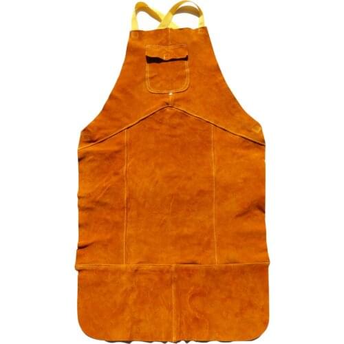 Welding apron full leather chest protector safety overalls