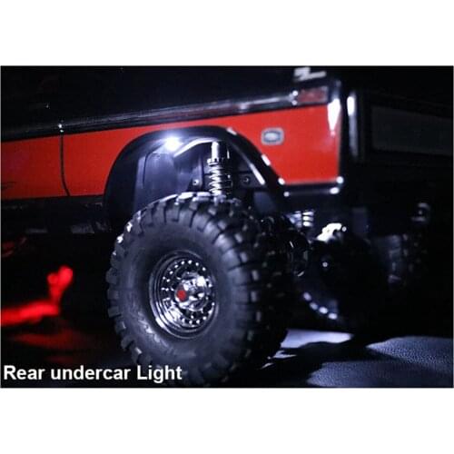 LED Light Searchlight Bottom Frame Ambient Lights for 1/10 TRX4 Bronco SCX10 RC Cars Accessories Under car Light