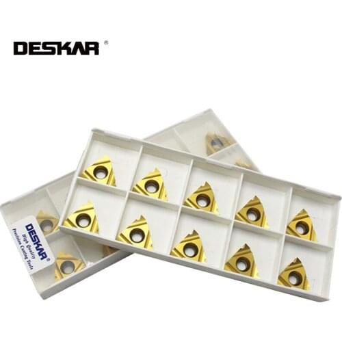 10Pcs DESKAR 11IR A55 A60 LDC carbide Insert Threading Blade CNC lathe threaded turning tool For Steel