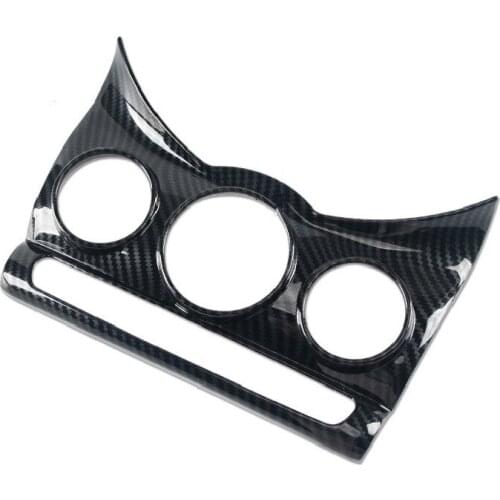 Carbon Fiber Pattern Car AC Control Air Panel Cover ABS Sticker Decals Decor for MINI COOPER F55 F56 2015 2016 2017 2018