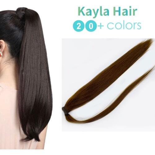 Kayla Ponytail Human Hair Remy Hair Extensions 100% Real Human Hair Extensions Clip Ins 14 18 24 Inch Natural Ponytails