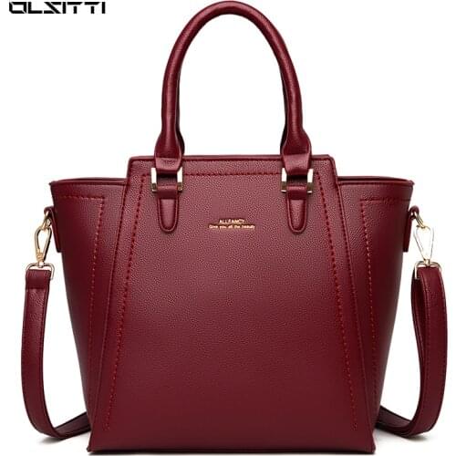 OLSITTI Women Bag Pu Leather Shoulder Bags for Women 2021 New Designer Bag Casual Crossbody Bags Clutch Purse Sac A Main