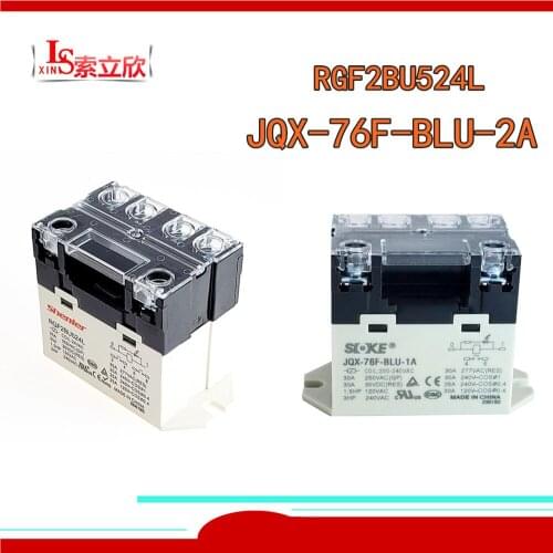 1PCS New Relay RGF2BU524L JQX-76F-BLU-2A JQX-76F-BLU 1A JQX-76F-BLU-2A-24VAC JQX 6F BLU 2A AC24V 24VDC 220VAC 400VAC