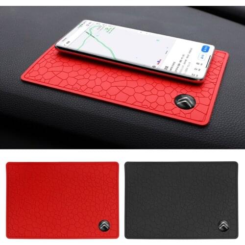 1Pcs For Citroen C1 C3 C4 C4L C5 C6 Celysee DS3 DS4 DS5LS DS5 DS7 Vts Xsara Berlingo PVC Car Anti-Slip Mat Silicone Slide Proof