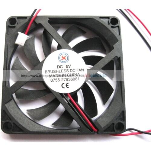10 pcs Brushless DC Cooling Fan 11 Blade 5V 8010s 2Wire