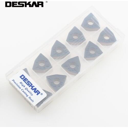10PCS DESKAR WNMG080404 WNMG080408 WNMG080412 HQ TM CQ PR CM PM ZM R S L S LF9218 CNC Turning Tools Carbide Inserts Lathe Cutter