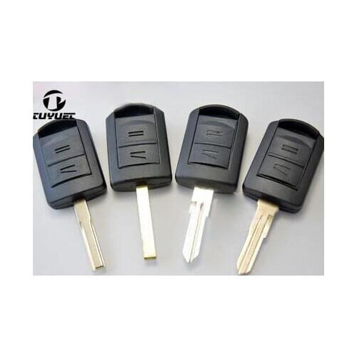 2 Buttons Uncut Replacement Remote Key Shell for Opel Vectra 3.2 Corsa Car Key Blanks Case