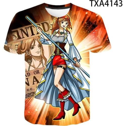 One Piece T Shirt Men Women Children 3D Printed T-shirt Cool Cartoon Anime Summer Casual Tops Tee Luffy Boy Girl Kids Streetwear