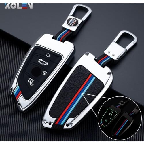 Zinc alloy Car Remote Key Case Cover Shell Fob For BMW 1 3 5 7 Series X1 X3 G20 G30 X5 F15 X6 F16 G11 F48 F39 G05 Accessories
