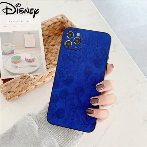 Disney Mickey Mouse for IPhone 7/8P/X/XR/XS/XSMAX/11/12Pro/12mini Cartoon Simple Sticker Anti-drop Mobile Phone Case