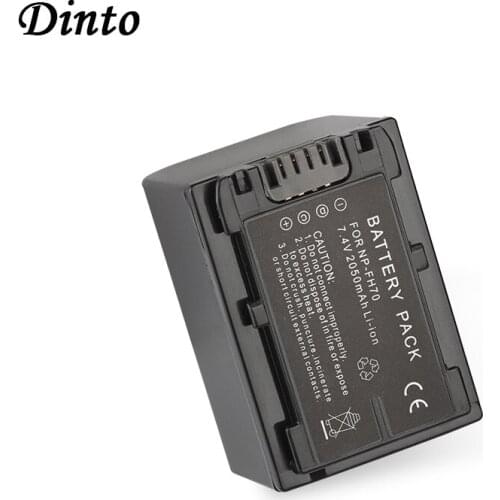 Dinto 1pc 2050mAh 7.4V NP-FH70 NP FH70 Rechargeable Battery NPFH70 Camera Batteries for Sony HDR HC3 HC7 HC9E UX5E UX7 CX7E