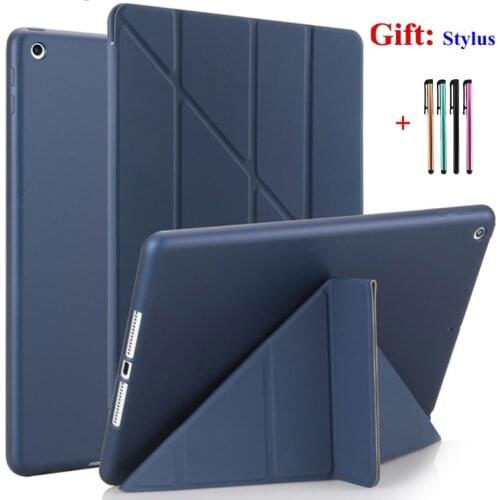 Case for iPad Air 4 2020 Case iPad 10.2 Air 3 2 1 Smart Case Stand Funda For iPad 9.7 Case 2017 2018 5th 6th iPad 8 7 Cover+Pen