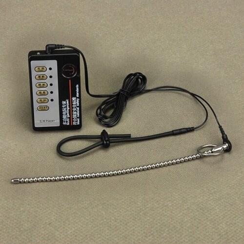 Electro Shock Sex Penis Plug Catheter Penis Ring Sex Toy For Men Electric Urethral Sound Stretching Dilator Chastity Sex Product
