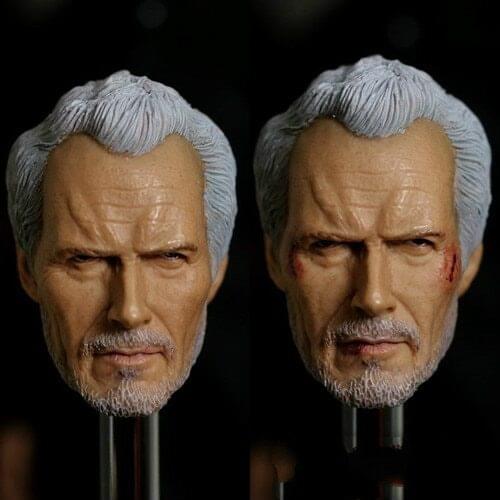 [ESTARTEK] 1/6 Western Film Actor Clint Eastwood Old Cowboy Head Sculpt for 12" Collectible Action Figure DIY