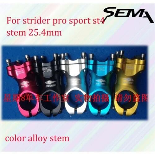 Best quality aluminum alloy stem colorful stem pushbike balance mountain bicycle 25.4 * 60 red blue gold silver black for choose