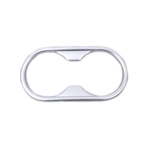 Chromium Styling Matt Chrome Interior Cup Holder Cover Trim For Audi A4 B9