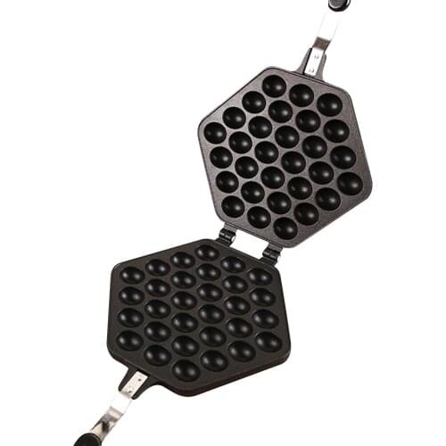 Commercial Egg Puff Waffle Cake Bakeware Cutter Machine Gas Eggettes Roller Mold Baking Pan Iron Non-stick Plate DIY Cake Oven