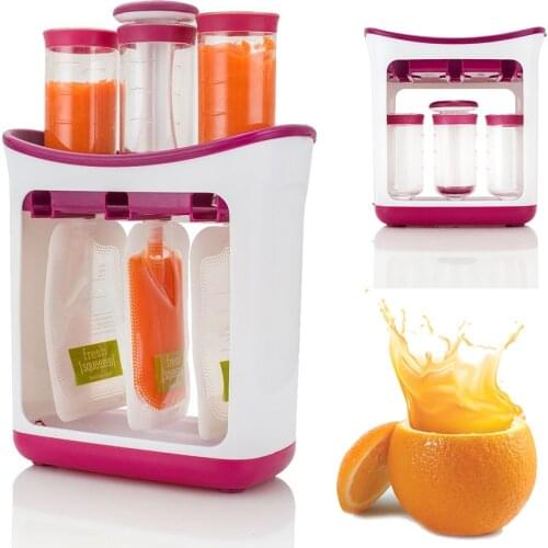 Baby Food Maker Baby Feeding Containers Storage Supplies Toddler Solid Food Powder Container Fresh Squeezed Fruit Juice Station