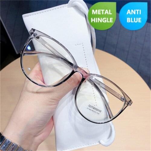 Blue Light Blocking Glasses 2020 Women Oversized Eyeglasses Anti Blue Light Computer Glasses Men Safety Eyewear Spectacle