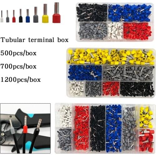 Tubular Insulated Terminal Wire Connector Box Set Electrical Crimping Tool E0508 E7508 E1008 E2508 E4009 E6012 E10-12