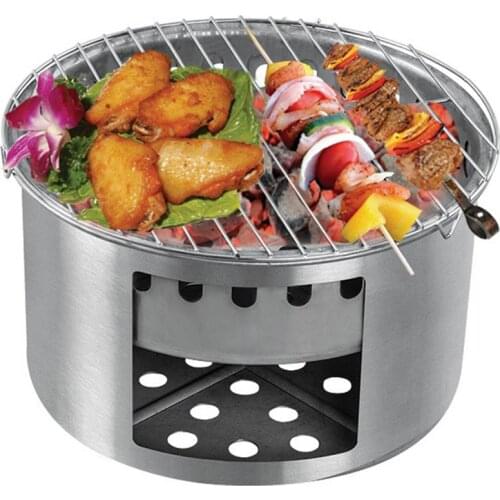 Outdoor Camping Furnace End Deconstructable Wood Stoves Portable Picnic Barbecue Stoves Cross Border Windproof Wood Stove