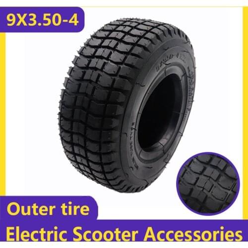 9x3.50-4 Outer Tyre Pneumatic Tire 9 inch Wheel Tyre for Tread Lawnmower Golf ATV Pocket Bike Go Kart Mobility Scooter