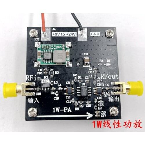 Latest 1W-PA RF Power Amplifier 10M-2000MHz 1W HF FM VHF UHF Amplifier FM Transmit Broadband RF Power Amp