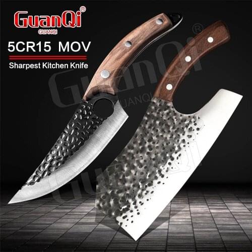 Butcher Knife Vegetables Meat Chopping Knife Boning Knife Serbian Chef Knife Kitchen Knife Fishing Knife Outdoor Cooking Cutter