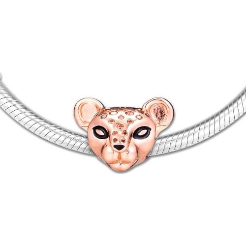 Fits for Pandora Charms Bracelets Sparkling Lion Princess Beads 100% 925 Sterling Silver Jewelry Free Shipping