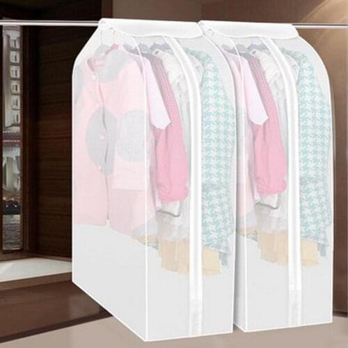 Dustproof Cloth Cover Bags Transparent Wardrobe Storage Bag Dust Cover Clothes Protector Garment Suit Coat Dust Cover