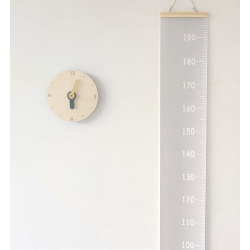 Nordic Cartoon Children Decor Growth Charts Height Hanging Wood Height Measurement Ruler For Children Height Record Decoration