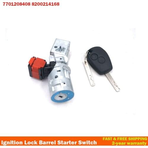 Ignition Lock Barrel Starter Switch+Key For Renault Clio MK3 For Vauxhall Fiat 2005-2012 7701208408 8200214168 N050206