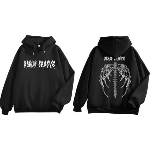 Oversized Hoodie Streetwear Hoodie Harajuku Punk Clothes Korean Fashion Winter Pullover Sweatshirt Fashion Long Sleeve Top