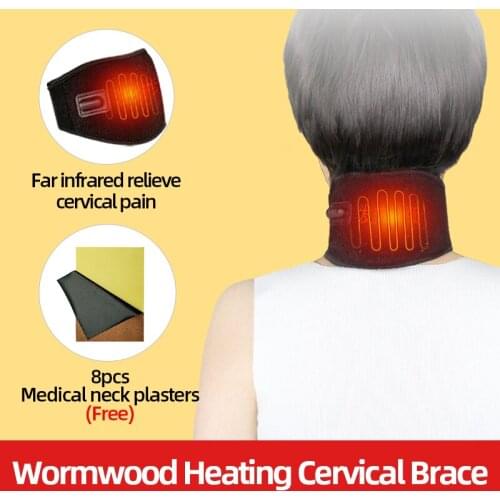 Tourmaline Self-heating Neck Brace Pad Magnetic Therapy Relief Neck Pain For Men/Women Warm Shoulder/Neck Stretch Massager