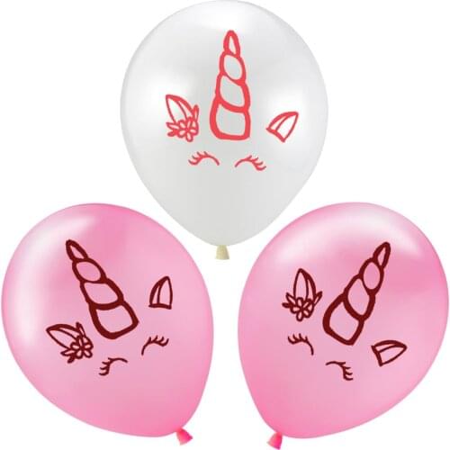 10PCS Unicorn Party Balloons Birthday Baloon Unicorn Decoration Latex Confetti Balloon Birthday Party Decoration Balloons Kids
