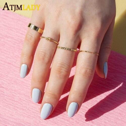 100% 925 Sterling Silver Thin Knot Charm Minimal Delicate 18K Gold Plated Women Girl Gold Vermeil Simple Stacking Finger Ring